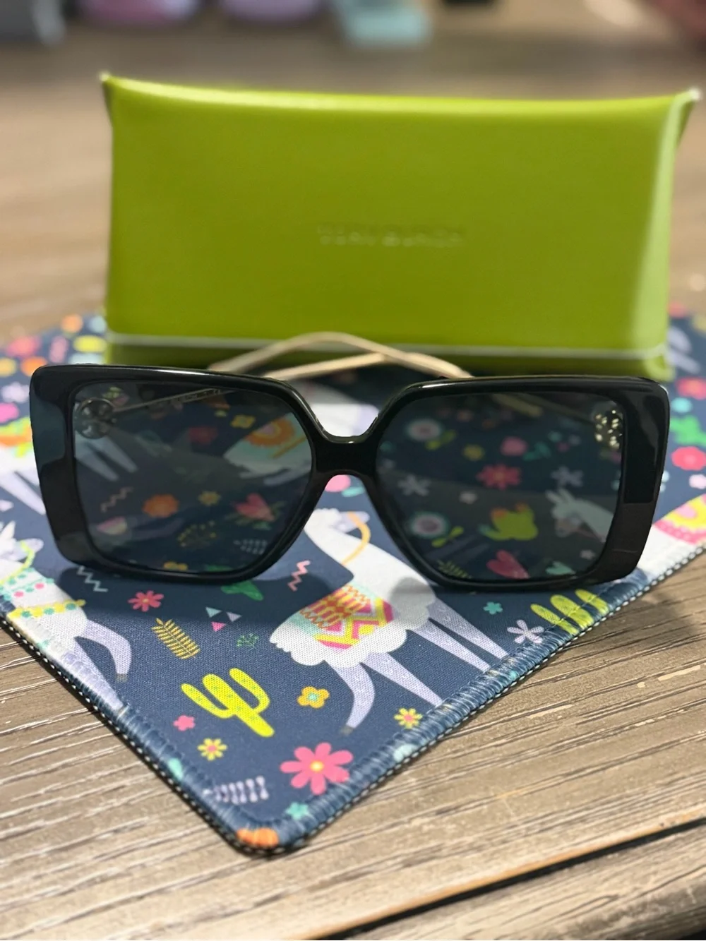 Tory Burch Black Sunglasses with Dark Lenses
